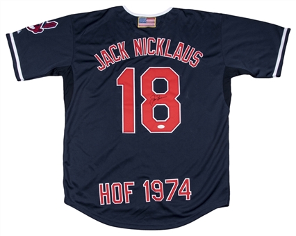 Jack Nicklaus Autographed Commemorative Cleveland Indians Jersey (JSA)